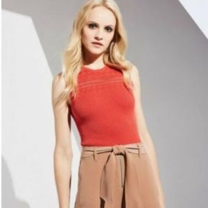 Bailey 44 knit Maya top XL in pimento NWT